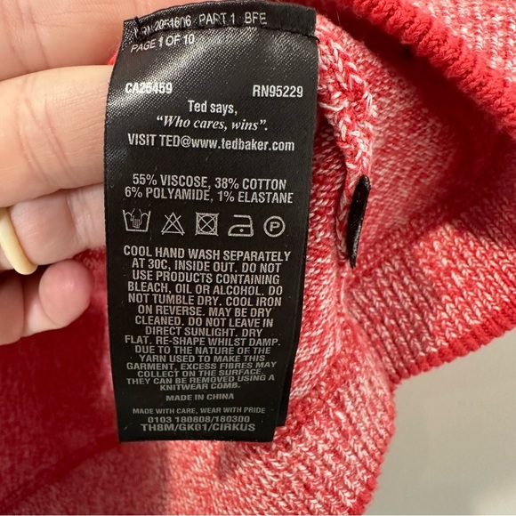 Ted Baker Soft Crewneck Sweater size men’s 2/small - Picture 3 of 6